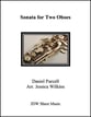 ***ORDER DIRECT FROM PUB***Sonata H.522 Oboe Duet cover